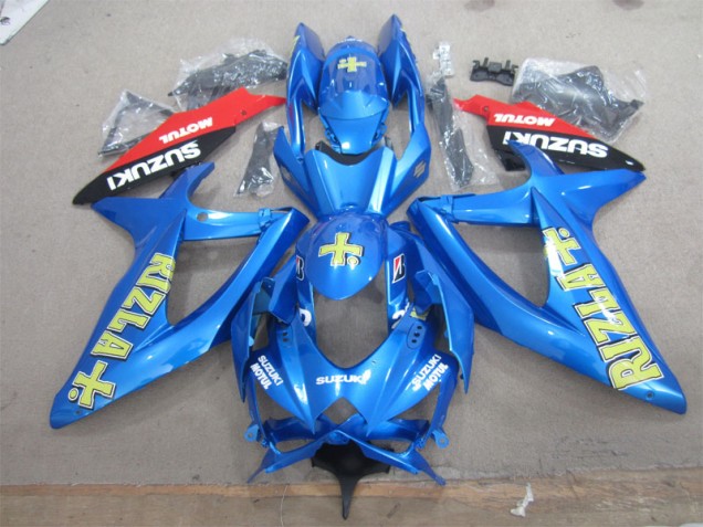 Blu Giallo Rizla Bianco Motul Carene Moto Suzuki GSXR 600 K8 08-10 Blu Giallo Rizla Bianco Motul Carene Moto Suzuki GSXR 600 K8 08-10
