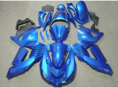 Blu Kit Carenatura Motocicletta Completo ABS Kawasaki ZX14R ZZR 1400 06-11