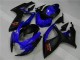 Blu Nero Carrozzeria & Plastica Moto Suzuki GSXR 600 / 750 K6 06-07 Blu Nero Carrozzeria & Plastica Moto Suzuki GSXR 600 / 750 K6 06-07