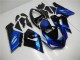 Blu Nero Kit Completo Carenatura Moto ABS Kawasaki ZX6R 05-06 Blu Nero Kit Completo Carenatura Moto ABS Kawasaki ZX6R 05-06