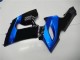 Blu Nero Kit Completo Carenatura Moto ABS Kawasaki ZX6R 05-06 Blu Nero Kit Completo Carenatura Moto ABS Kawasaki ZX6R 05-06