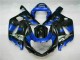 Blu Nero Kit Completo Carenatura Moto ABS Suzuki GSXR 600 / 750 K1 K2 K3 01-03 Blu Nero Kit Completo Carenatura Moto ABS Suzuki GSXR 600 / 750 K1 K2 K3 01-03