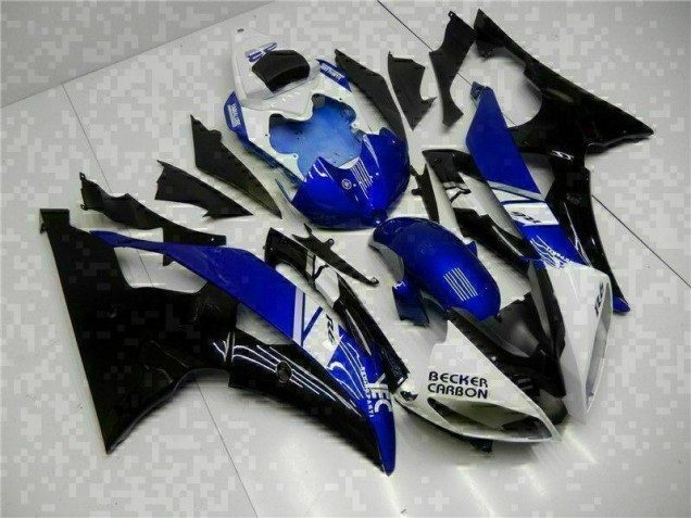 Blu Nero Kit Completo Carenatura Moto ABS Yamaha R6 08-16 Blu Nero Kit Completo Carenatura Moto ABS Yamaha R6 08-16