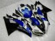 Blu Nero Kit Completo Carenatura Moto ABS Yamaha R6 08-16 Blu Nero Kit Completo Carenatura Moto ABS Yamaha R6 08-16