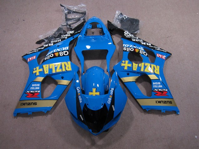 Blu Rizla Q8 Oils Carene Moto Suzuki GSXR 1000 K3 03-04 Blu Rizla Q8 Oils Carene Moto Suzuki GSXR 1000 K3 03-04