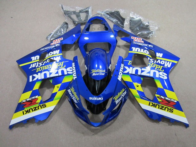 Blu Telefunica Movistar Motul Carene Moto Suzuki GSXR 750 K4 04-05 Blu Telefunica Movistar Motul Carene Moto Suzuki GSXR 750 K4 04-05