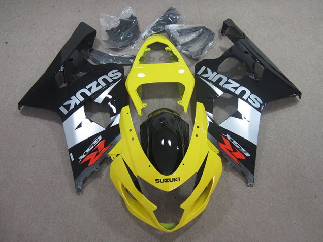 Giallo Nero Argento Carene Moto Suzuki GSXR 750 K4 04-05