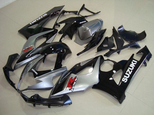 Grigio Nero ABS Moto Plastica & Carena Suzuki GSXR 1000 K5 05-06 Grigio Nero ABS Moto Plastica & Carena Suzuki GSXR 1000 K5 05-06