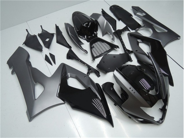 Grigio Nero Kits Carene Moto Suzuki GSXR 1000 K5 05-06