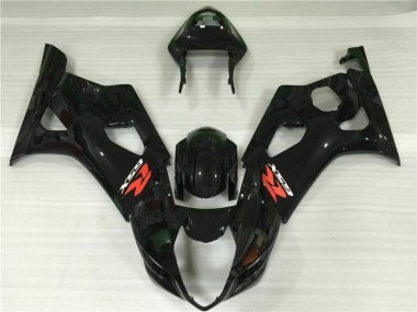 Lucido Nero ABS Moto Plastica & Moto Carena Suzuki GSXR 1000 K3 03-04