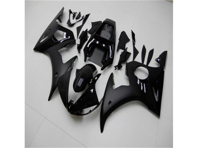 Lucido Nero Opaco Carene Moto Yamaha R6 03-05 Lucido Nero Opaco Carene Moto Yamaha R6 03-05