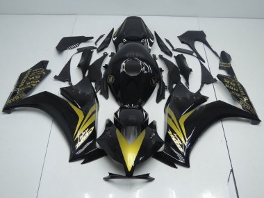 Lucido Nero & Oro Carene Moto Honda CBR 1000 RR 12-16