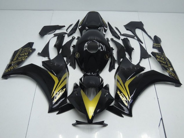 Lucido Nero & Oro Carene Moto Honda CBR 1000 RR 12-16 Lucido Nero & Oro Carene Moto Honda CBR 1000 RR 12-16
