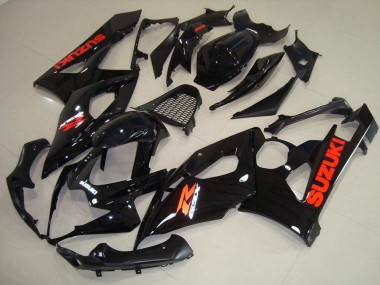Lucido Nero Rosso Adesivo Carene Moto Suzuki GSXR 1000 K5 05-06