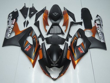 Marrone & Nero Opaco Carene Moto Suzuki GSXR 1000 K5 05-06
