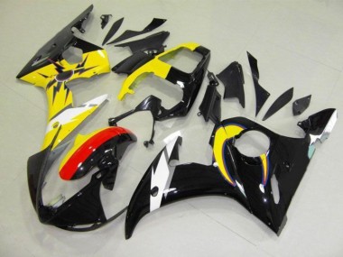 Moon Nero Giallo Carene Moto Yamaha R6 03-05