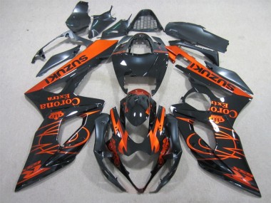 Nero Arancia Corona Extra Carene Moto Suzuki GSXR 1000 K5 05-06
