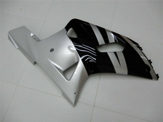Nero Argento Carene Moto & Plastica Suzuki GSXR 600 / 750 K1 K2 K3 01-03 Nero Argento Carene Moto & Plastica Suzuki GSXR 600 / 750 K1 K2 K3 01-03
