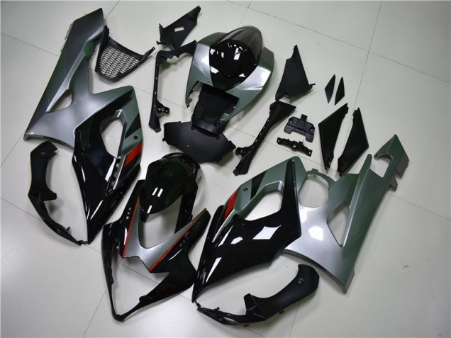 Nero Argento Carene Moto Suzuki GSXR 1000 K5 05-06 Nero Argento Carene Moto Suzuki GSXR 1000 K5 05-06