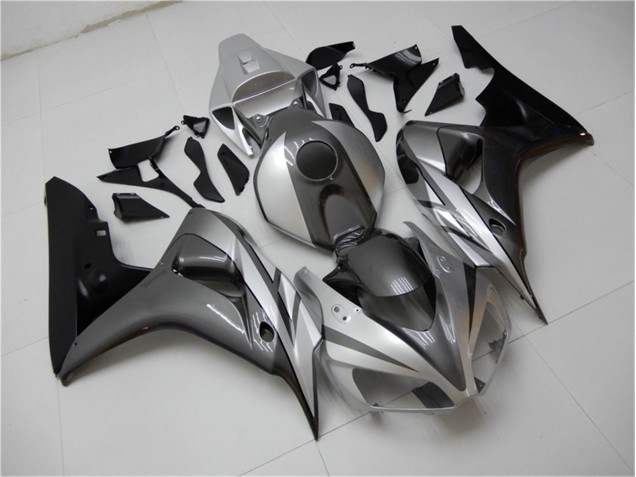 Nero Argento Grigio Carene Moto Honda CBR 1000 RR 06-07 Nero Argento Grigio Carene Moto Honda CBR 1000 RR 06-07