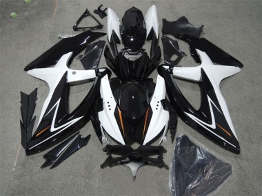 Nero Bianco ABS Kit Carenatura Moto Suzuki GSXR 600 K8 08-10