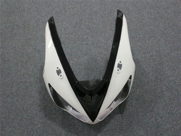 Nero Bianco ABS Plastica Moto Kawasaki ZX6R 05-06 Nero Bianco ABS Plastica Moto Kawasaki ZX6R 05-06