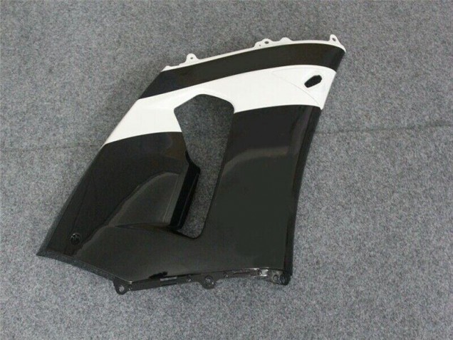 Nero Bianco ABS Plastica Moto Kawasaki ZX6R 05-06 Nero Bianco ABS Plastica Moto Kawasaki ZX6R 05-06