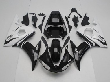 Nero & Bianco Carene Moto Yamaha R6 03-05