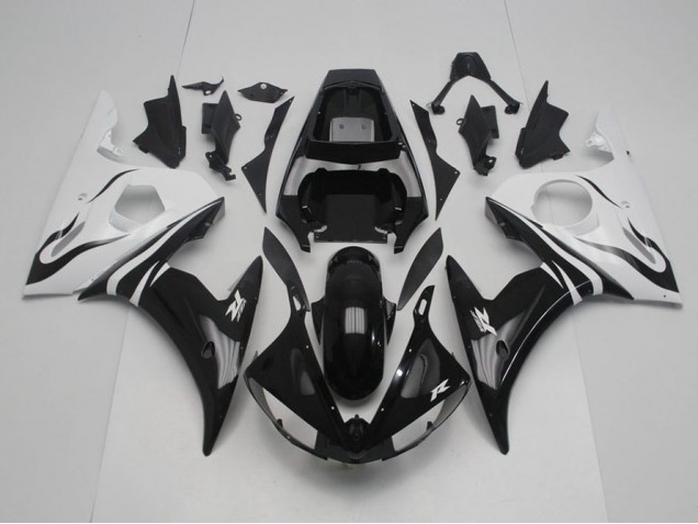Nero & Bianco Carene Moto Yamaha R6 03-05 Nero & Bianco Carene Moto Yamaha R6 03-05