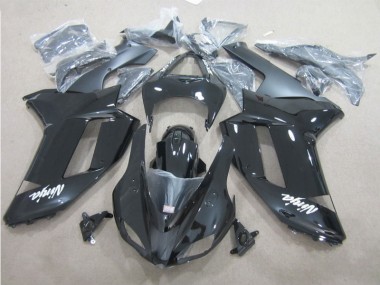 Nero Bianco Kit Carenatura Moto Completa Kawasaki ZX6R 07-08