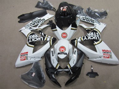 Nero Bianco Lucky Strike Motul Carene Moto Suzuki GSXR 600 K6 06-07