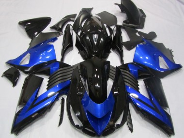 Nero Blu Carene Moto Kawasaki ZX14R ZZR 1400 06-11