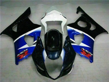 Nero Blu Kit Carene Moto Completa Suzuki GSXR 1000 K3 03-04