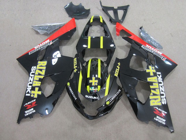 Nero Giallo Rizla Carene Moto Suzuki GSXR 750 K4 04-05 Nero Giallo Rizla Carene Moto Suzuki GSXR 750 K4 04-05