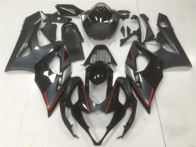 Nero Grigio Carene Moto Suzuki GSXR 1000 K5 05-06 Nero Grigio Carene Moto Suzuki GSXR 1000 K5 05-06