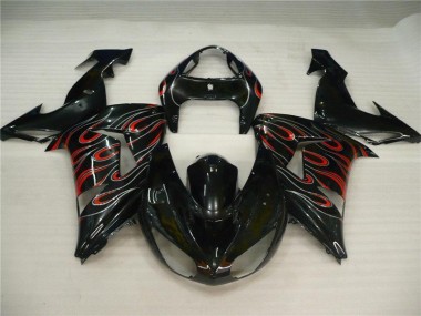 Nero Grigio Rosso Carene Moto Kawasaki ZX10R 06-07