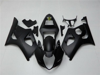 Nero Opaco Kit Carenatura Motocicletta Completo ABS Suzuki GSXR 1000 K3 03-04