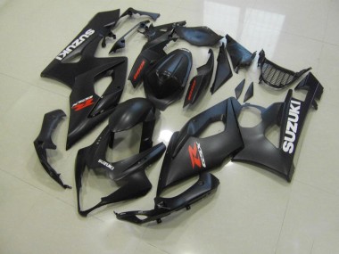Nero Opaco con Bianco Decalcomanie Carene Moto Suzuki GSXR 1000 K5 05-06