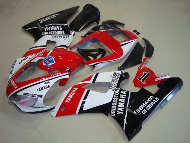 Nero Rosso Adesivos Carene Moto Yamaha R1 98-99