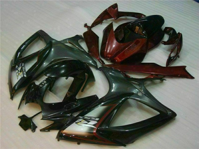 Nero Rosso Carena Moto Suzuki GSXR 600 / 750 K6 06-07 Nero Rosso Carena Moto Suzuki GSXR 600 / 750 K6 06-07