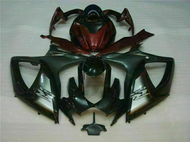 Nero Rosso Carena Moto Suzuki GSXR 600 / 750 K6 06-07 Nero Rosso Carena Moto Suzuki GSXR 600 / 750 K6 06-07