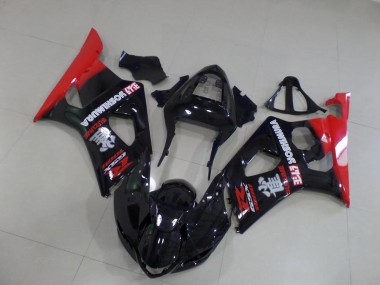 Nero & Rosso Carene Moto Suzuki GSXR 1000 K3 03-04