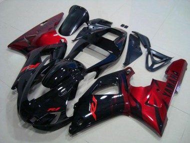 Nero Rosso Carene Moto Yamaha R1 98-99