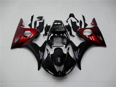 Nero Rosso Carene Moto Yamaha R6 03-05