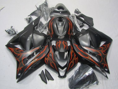 Nero Rosso Fiamma Kit Completo Carenatura Moto ABS Honda CBR 600 RR 09-12