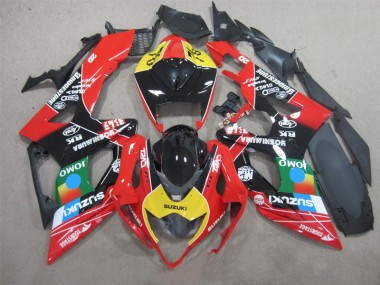 Nero Rosso Giallo Carene Moto Suzuki GSXR 1000 K5 05-06