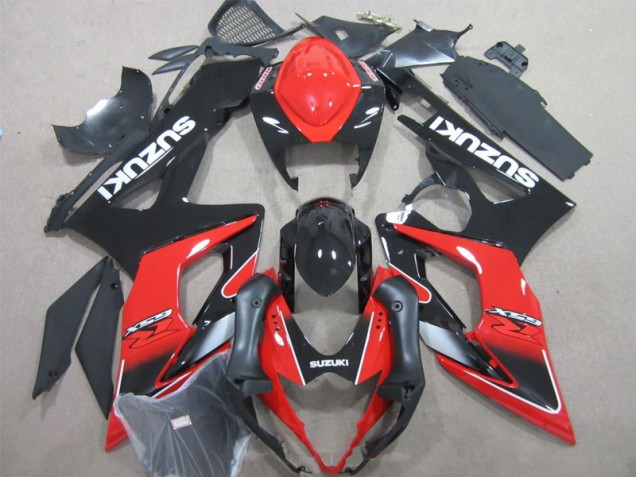 Nero Rosso Kit Carenatura Moto Iniezione Suzuki GSXR 1000 K5 05-06 Nero Rosso Kit Carenatura Moto Iniezione Suzuki GSXR 1000 K5 05-06