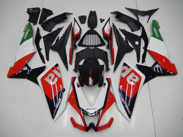 Nero Rosso Kit Carene Moto Aprilia RSV4 09-15 Nero Rosso Kit Carene Moto Aprilia RSV4 09-15