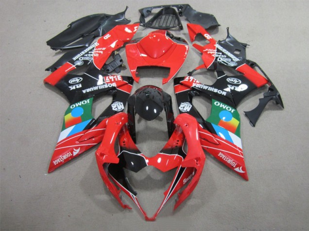 Nero Rosso Verde Carene Moto Suzuki GSXR 1000 K5 05-06 Nero Rosso Verde Carene Moto Suzuki GSXR 1000 K5 05-06