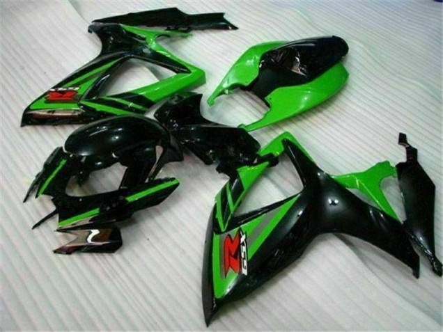 Nero Verde Carene Moto Suzuki GSXR 600 / 750 K6 06-07 Nero Verde Carene Moto Suzuki GSXR 600 / 750 K6 06-07